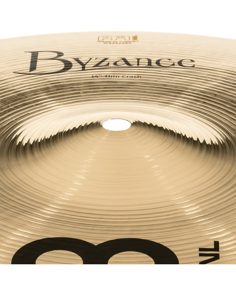 Meinl Cymbals B14TC-B Byzance Brilliant Thin Crash - 14