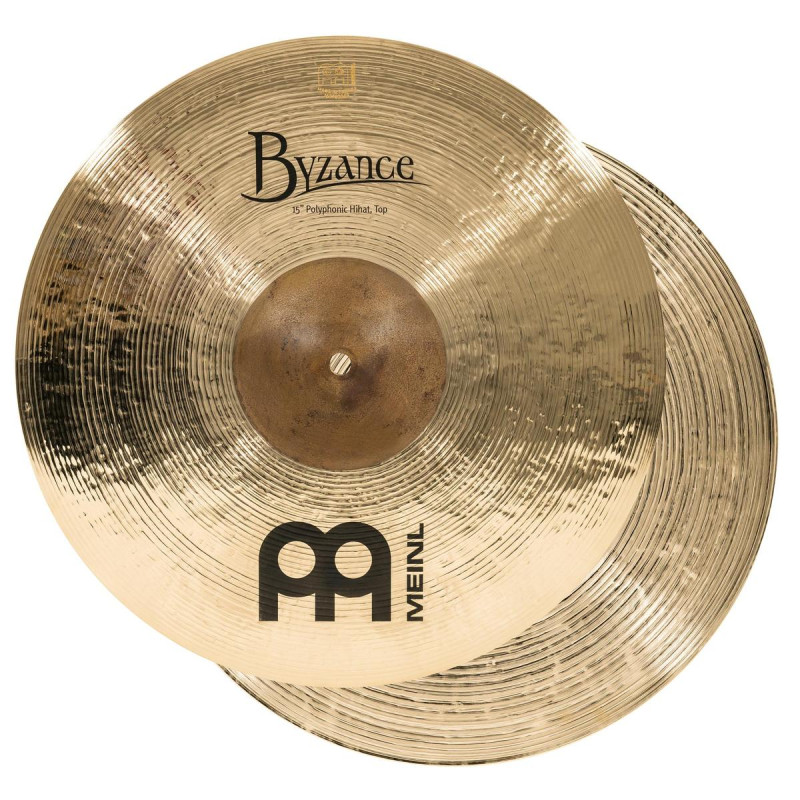 Meinl Cymbals B15POH-B Byzance Brilliant Polyphonic Hihat - 15