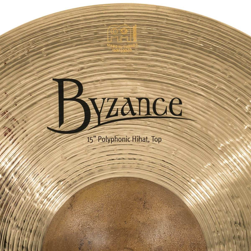 Meinl Cymbals B15POH-B Byzance Brilliant Polyphonic Hihat - 15