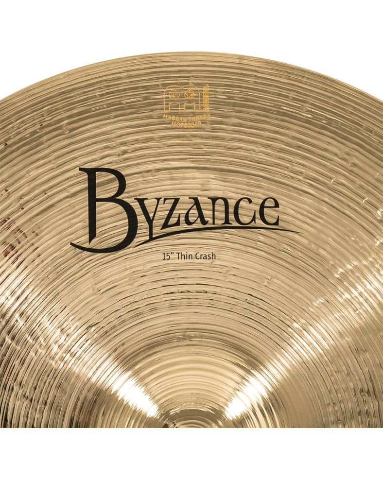 Meinl Cymbals B15TC-B Byzance Brilliant Thin Crash - 15