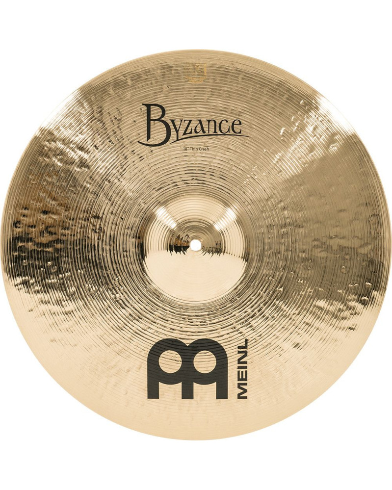 Meinl Cymbals B18MTC-B Byzance Brilliant Medium Thin Crash - 18