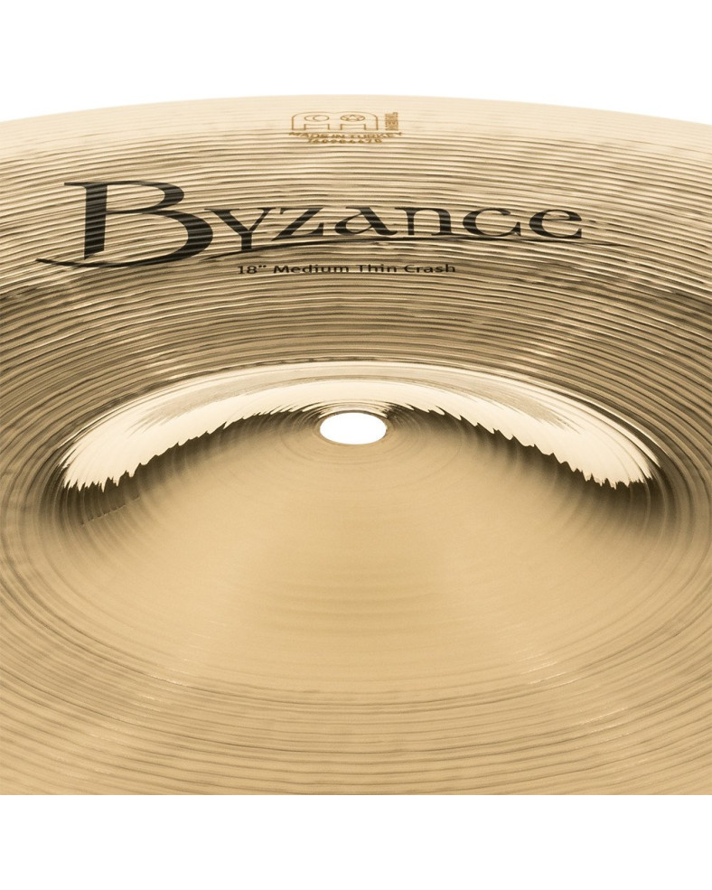 Meinl Cymbals B18MTC-B Byzance Brilliant Medium Thin Crash - 18