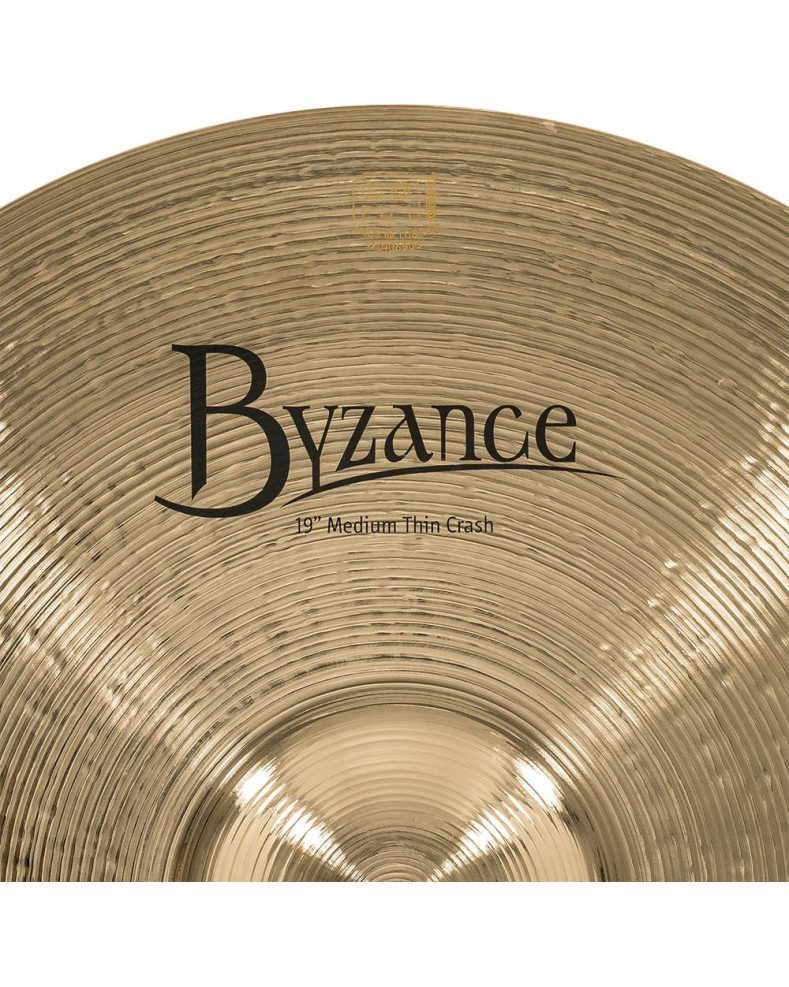 Meinl Cymbals B19MTC-B Byzance Brilliant Medium Thin Crash - 19