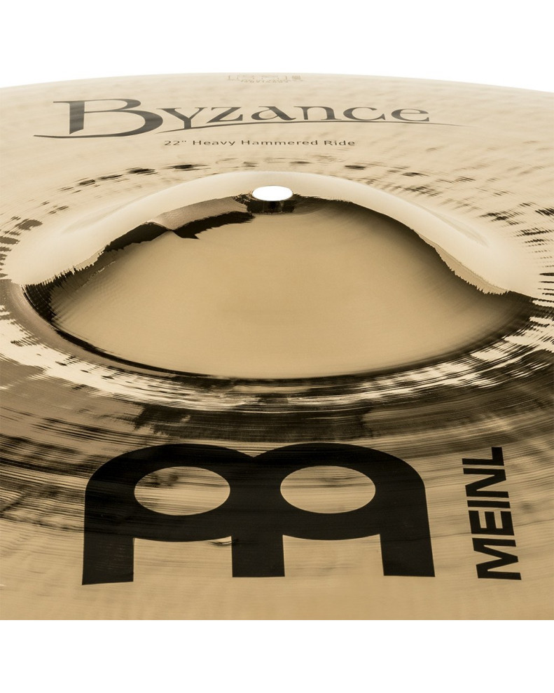 Meinl Cymbals B22HHR-B Byzance Brilliant Heavy Hammered Ride - 22