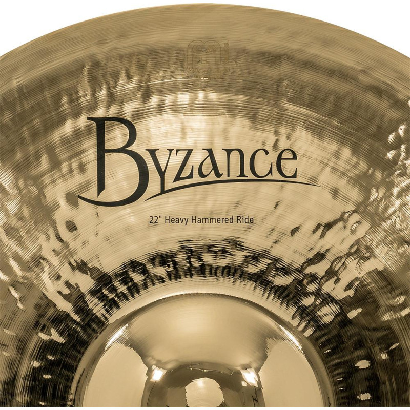 Meinl Cymbals B22HHR-B Byzance Brilliant Heavy Hammered Ride - 22