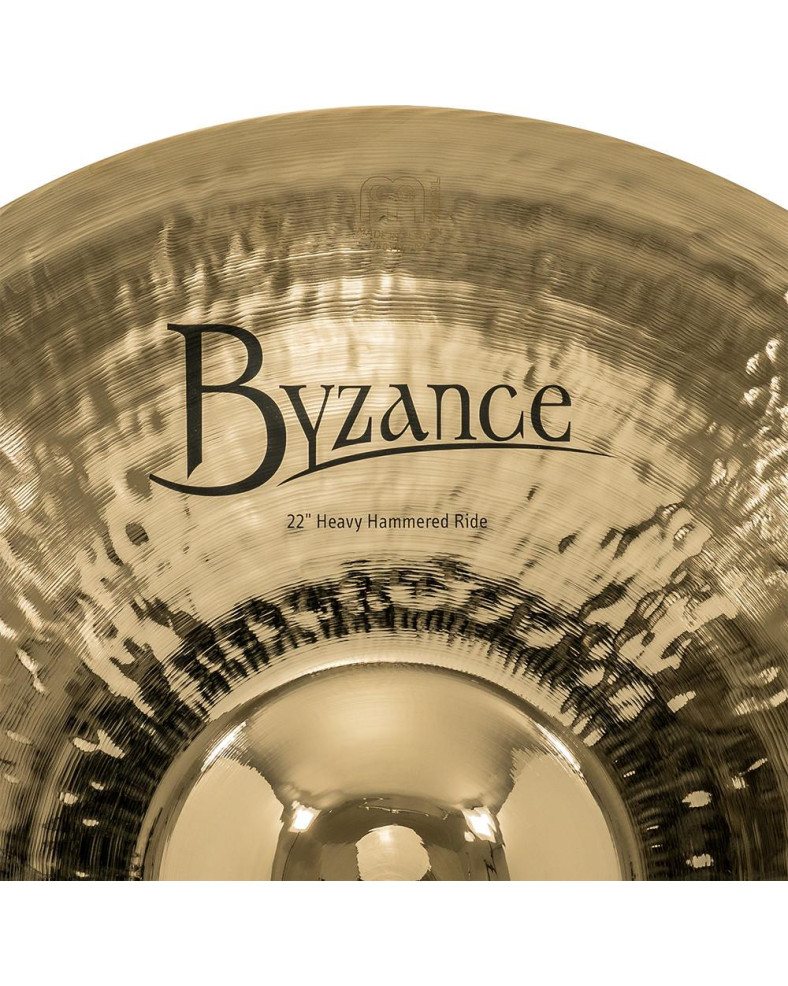 Meinl Cymbals B22HHR-B Byzance Brilliant Heavy Hammered Ride - 22