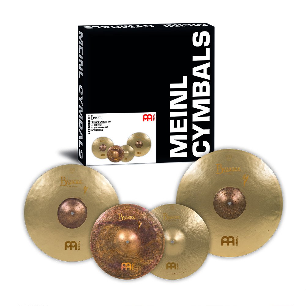 Meinl Cymbals BV-141820SA Byzance Vintage Benny Greb Signature Sand Cymbal Set - 14