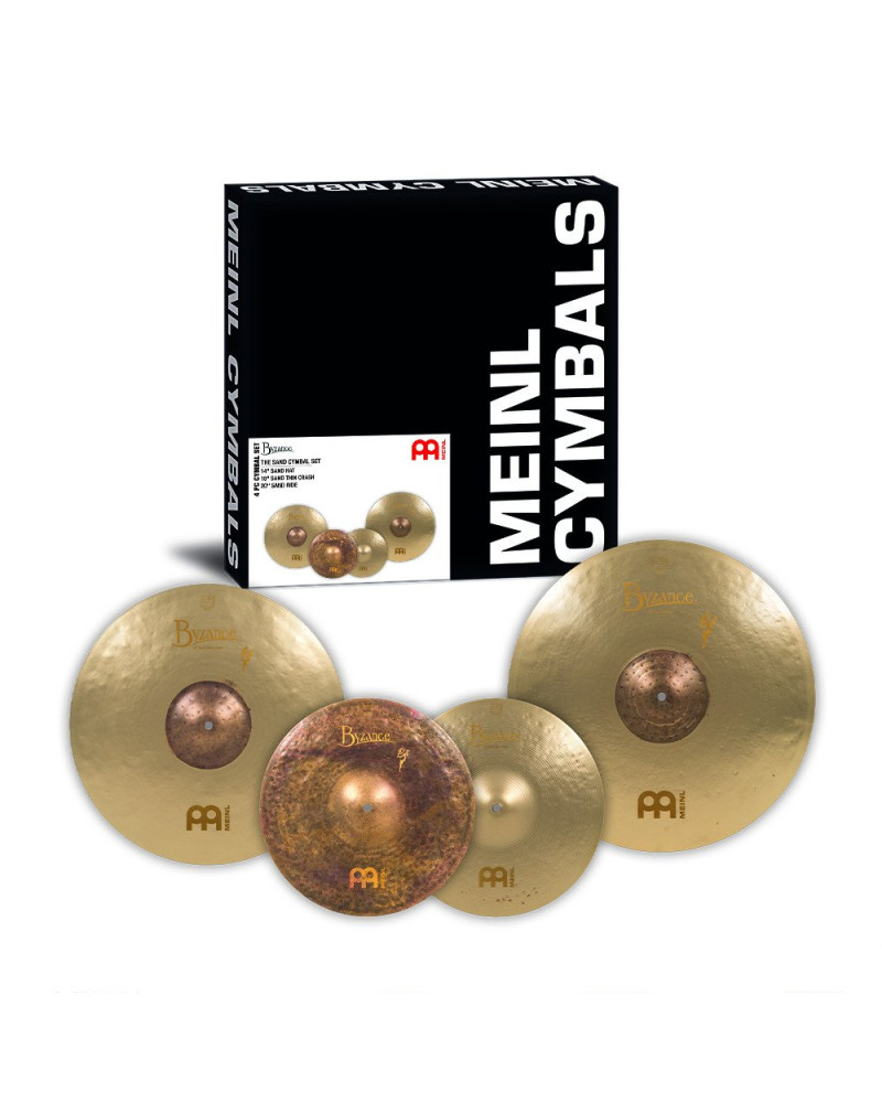 Meinl Cymbals BV-141820SA Byzance Vintage Benny Greb Signature Sand Cymbal Set - 14
