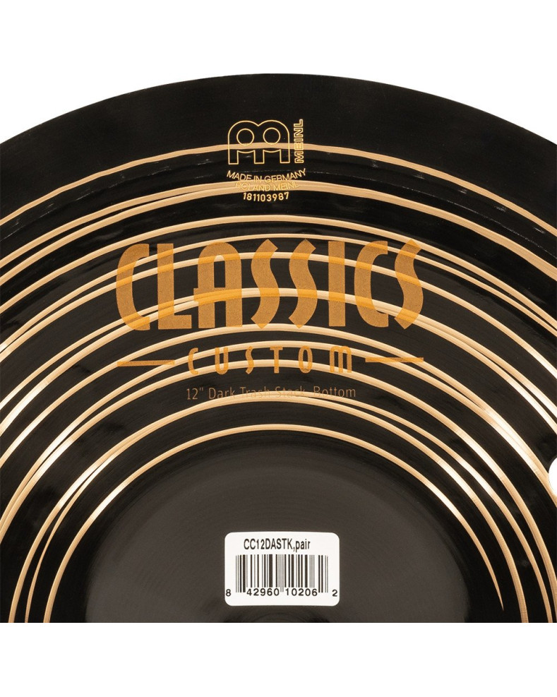 Meinl Cymbals CC-12DASTK Classics Custom Dark Trash Stack - 12