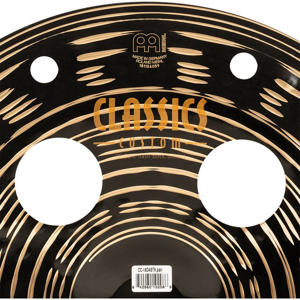 Meinl Cymbals CC-18DASTK Classics Custom Dark Trash Stack - 18