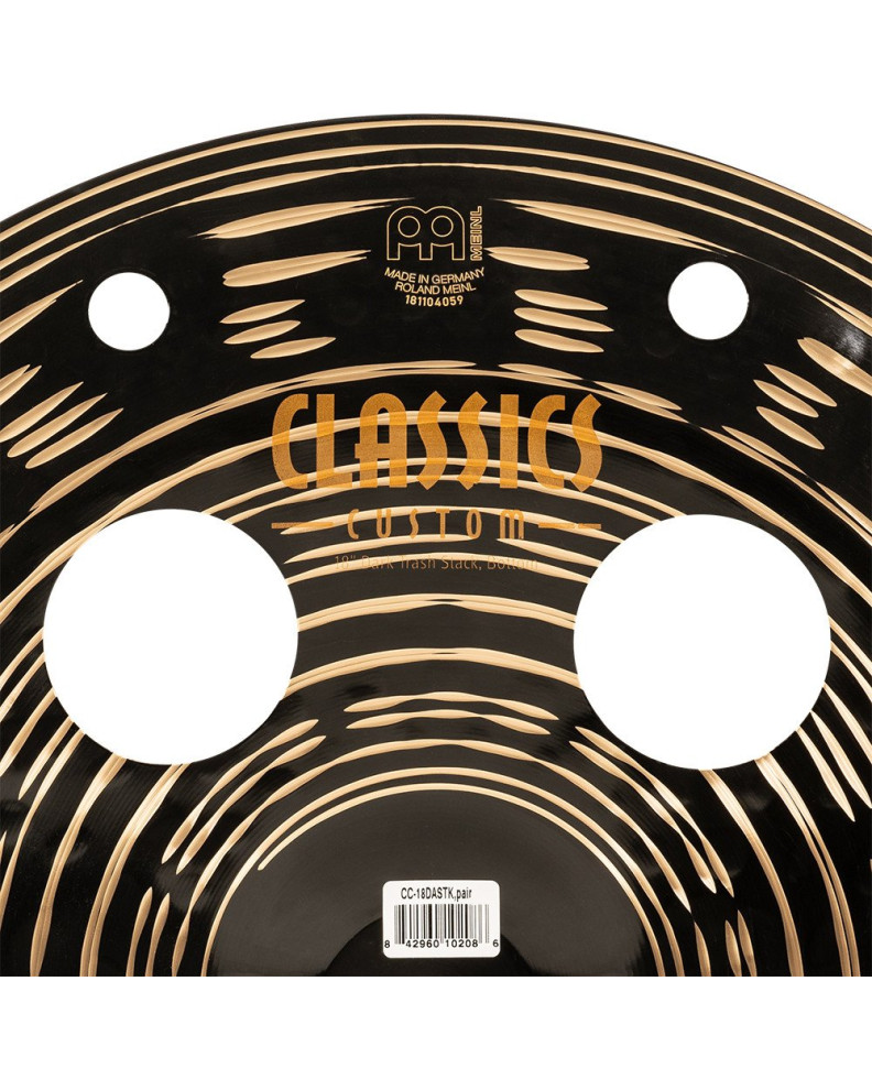 Meinl Cymbals CC-18DASTK Classics Custom Dark Trash Stack - 18