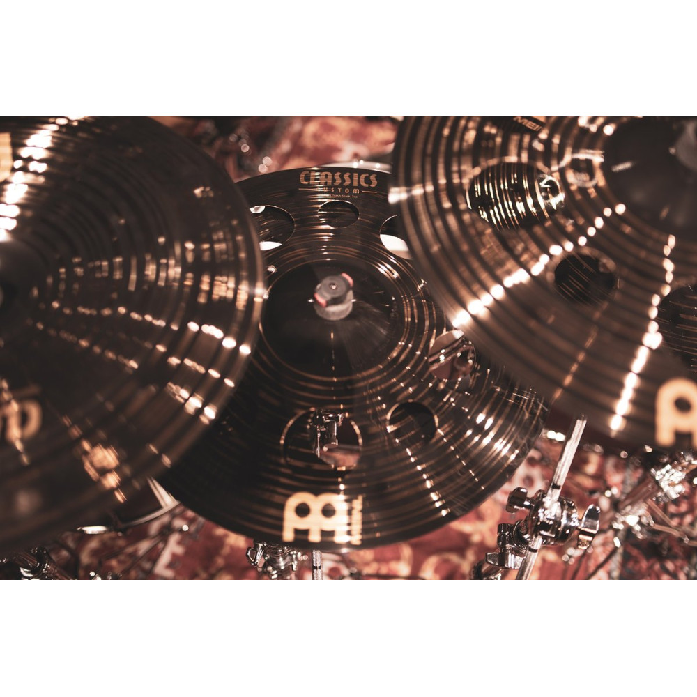 Meinl Cymbals CC-18DASTK Classics Custom Dark Trash Stack - 18