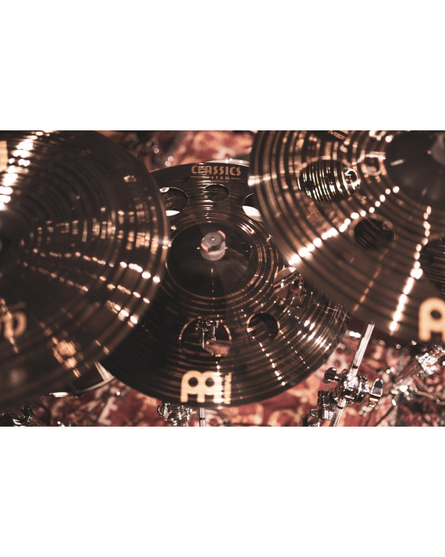 Meinl Cymbals CC-18DASTK Classics Custom Dark Trash Stack - 18