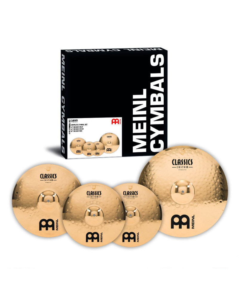 Meinl Cymbals CC141620 Classics Custom Brilliant Cymbal Set - 3 pcs