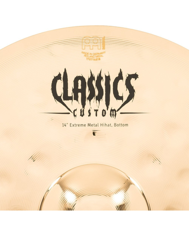 Meinl Cymbals CC14EMH-B Classics Custom Extreme Metal Hihat - 14