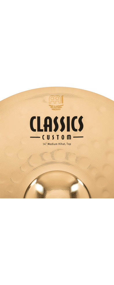 Meinl Cymbals CC14MH-B Classics Custom Brilliant Medium Hihat - 14