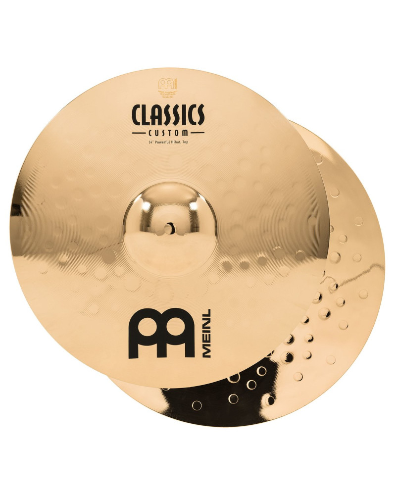 Meinl Cymbals CC14PH-B Classic Custom Brilliant Powerful Hihat - 14