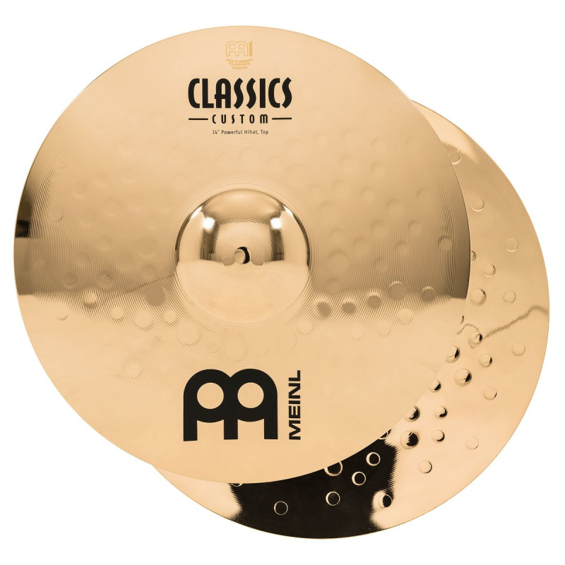 Meinl Cymbals CC14PH-B Classic Custom Brilliant Powerful Hihat - 14