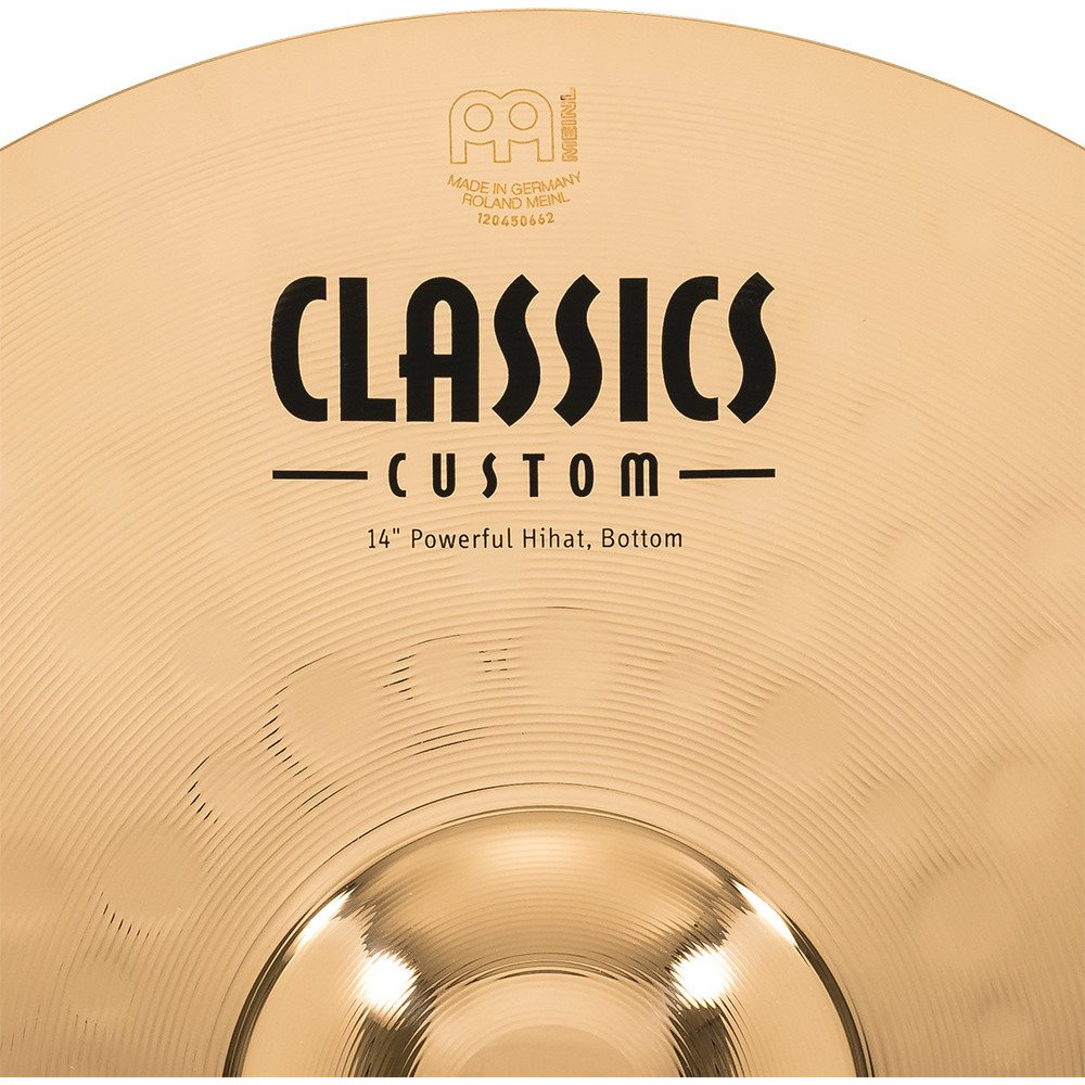 Meinl Cymbals CC14PH-B Classic Custom Brilliant Powerful Hihat - 14