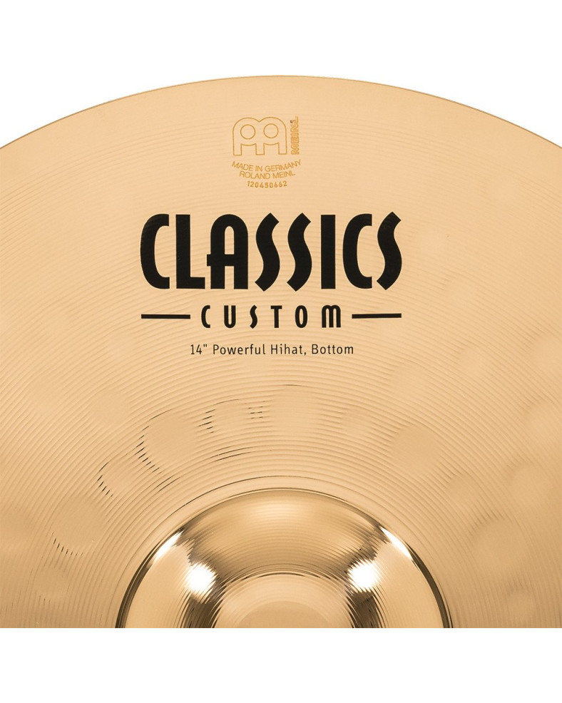 Meinl Cymbals CC14PH-B Classic Custom Brilliant Powerful Hihat - 14