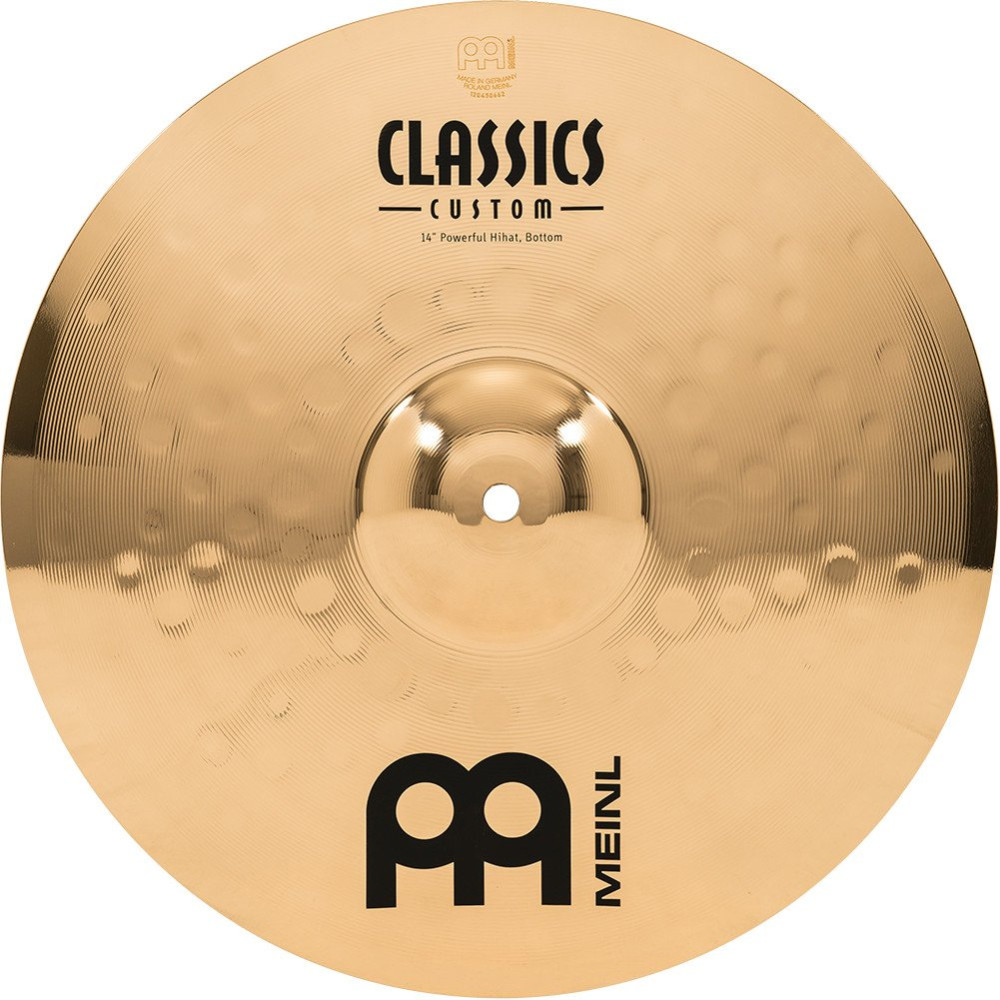 Meinl Cymbals CC14PH-B Classic Custom Brilliant Powerful Hihat - 14