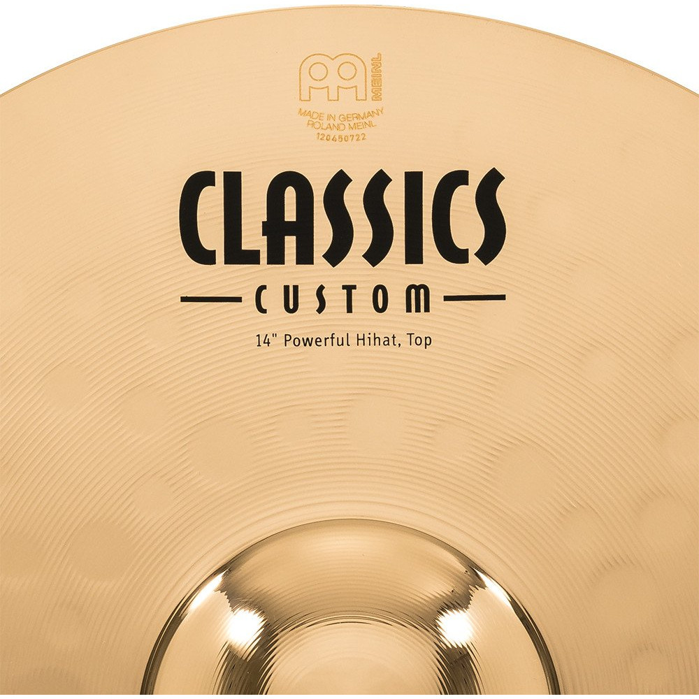 Meinl Cymbals CC14PH-B Classic Custom Brilliant Powerful Hihat - 14