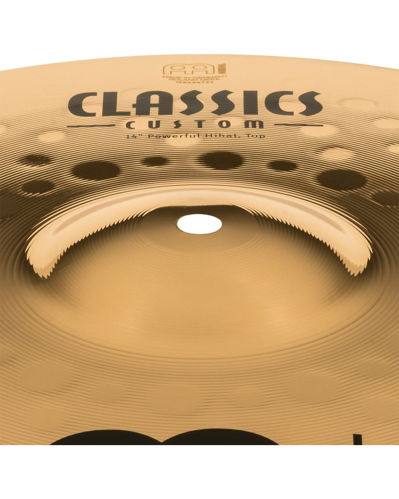 Meinl Cymbals CC14PH-B Classic Custom Brilliant Powerful Hihat - 14