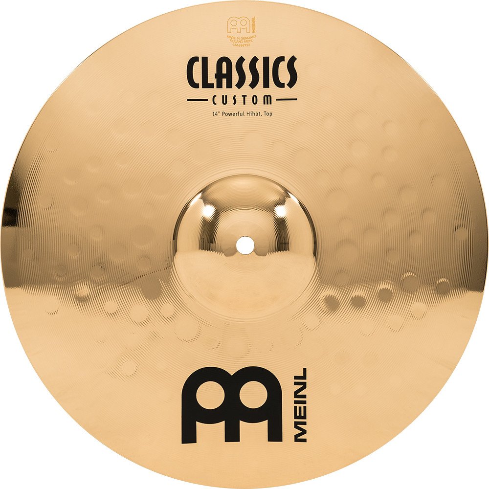 Meinl Cymbals CC14PH-B Classic Custom Brilliant Powerful Hihat - 14