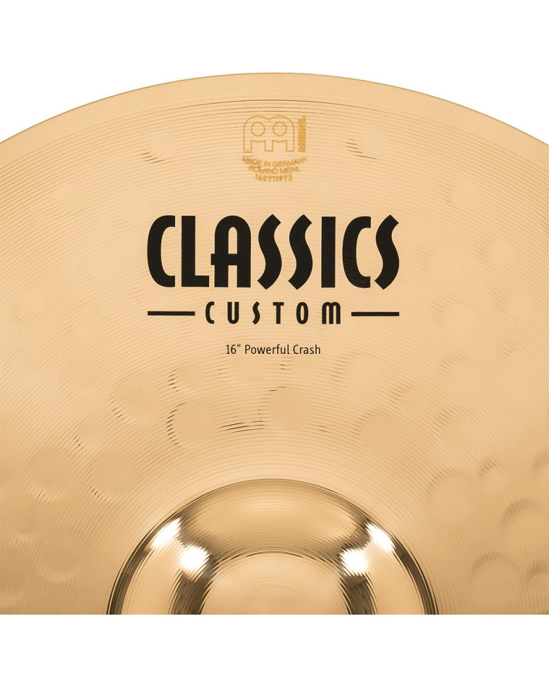 Meinl Cymbals CC16PC-B Classics Custom Brilliant Powerful Crash - 16
