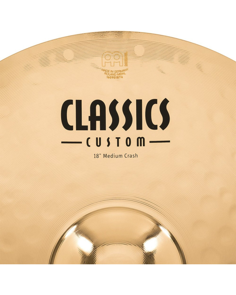 Meinl Cymbals CC18MC-B Classics Custom Brilliant Medium Crash - 18