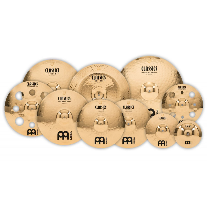 Meinl Cymbals CC4680-TRB Classics Custom Brilliant Triple Bonus Set