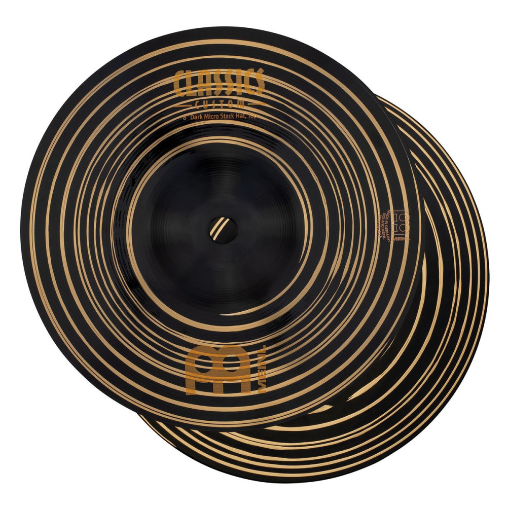 Meinl Cymbals CC8DAH Classics Custom Dark Micro Stack Hats - 8