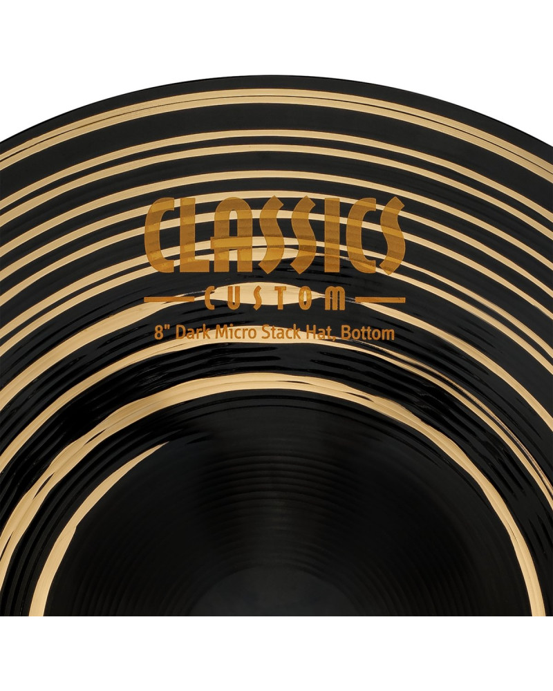 Meinl Cymbals CC8DAH Classics Custom Dark Micro Stack Hats - 8
