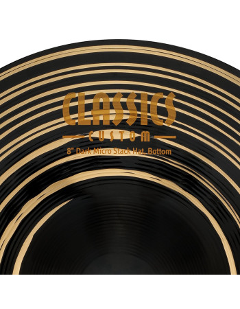 Meinl Cymbals CC8DAH Classics Custom Dark Micro Stack Hats - 8