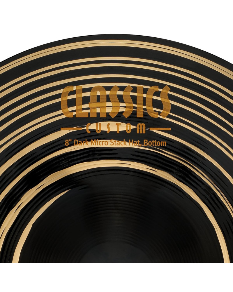 Meinl Cymbals CC8DAH Classics Custom Dark Micro Stack Hats - 8