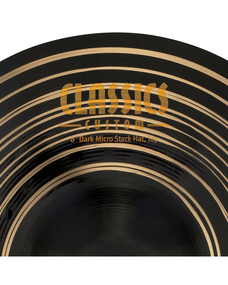 Meinl Cymbals CC8DAH Classics Custom Dark Micro Stack Hats - 8