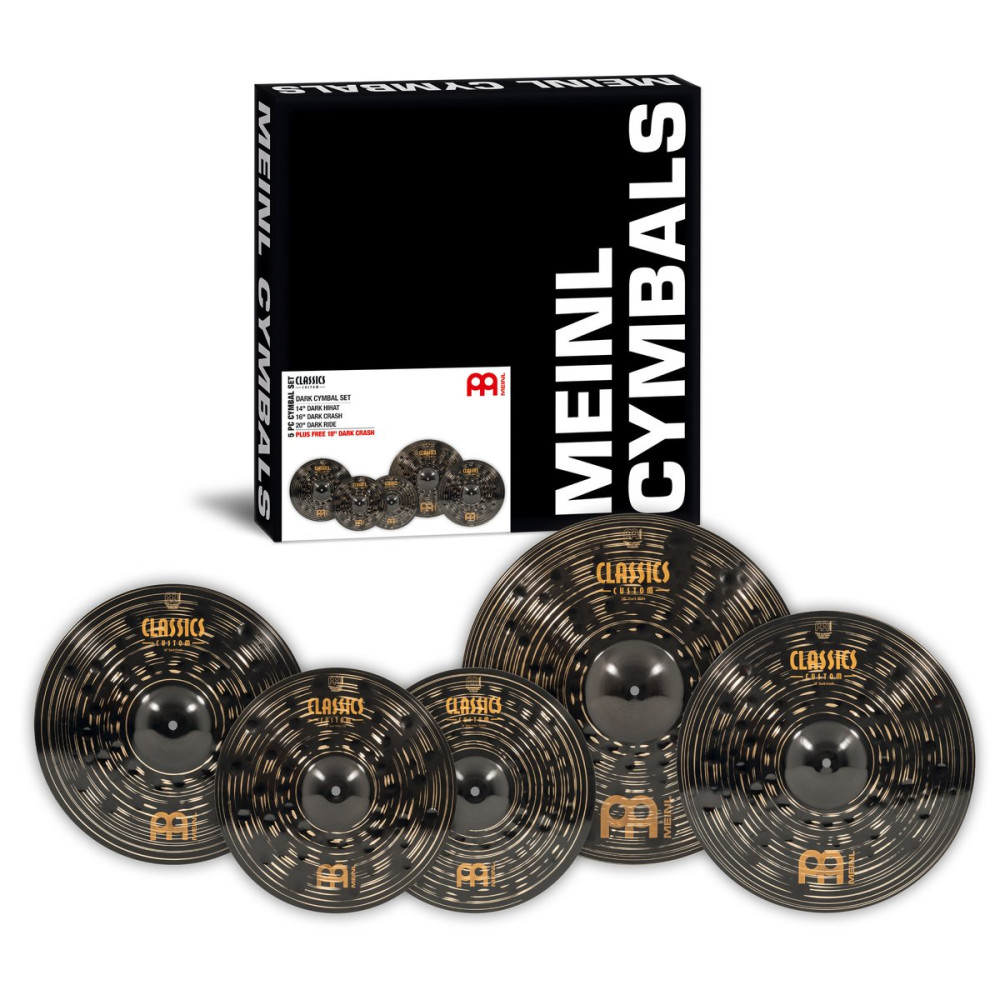 Meinl Cymbals CCD460+18 Classics Custom Dark Cymbal Set PLUS FREE 18