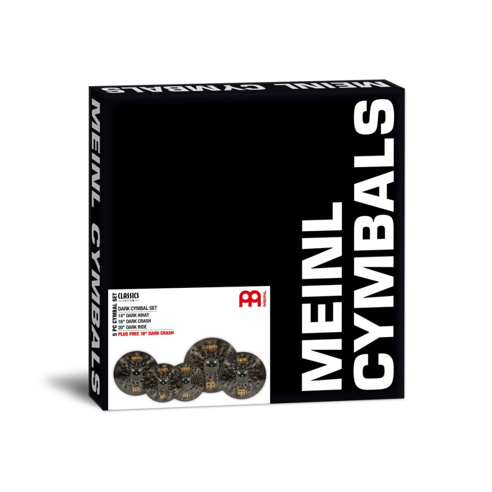 Meinl Cymbals CCD460+18 Classics Custom Dark Cymbal Set PLUS FREE 18