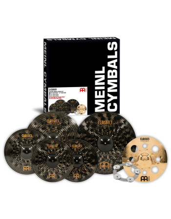 Meinl Cymbals CCD5802 Classics Custom Dark Set 4 pcs. + Ching Ring