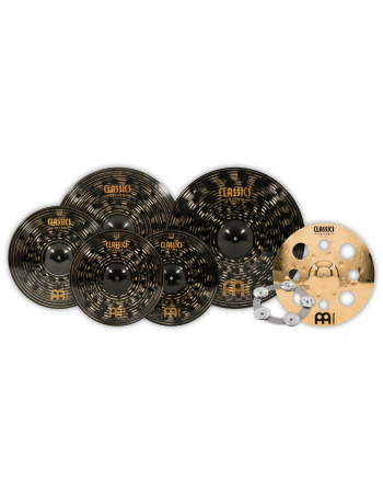 Meinl Cymbals CCD5802 Classics Custom Dark Set 4 pcs. + Ching Ring