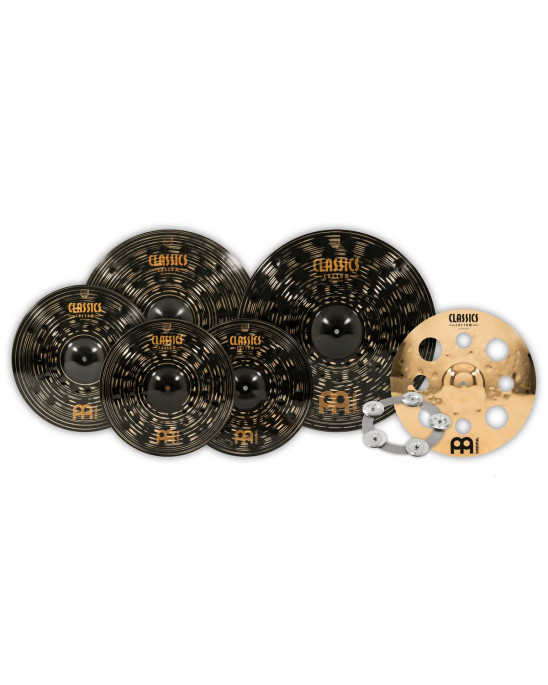 Meinl Cymbals CCD5802 Classics Custom Dark Set 4 pcs. + Ching Ring