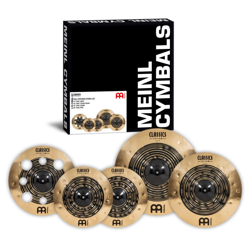 Meinl Cymbals CCDU4680 Classics Custom Dual Expanded Cymbal Set - 14