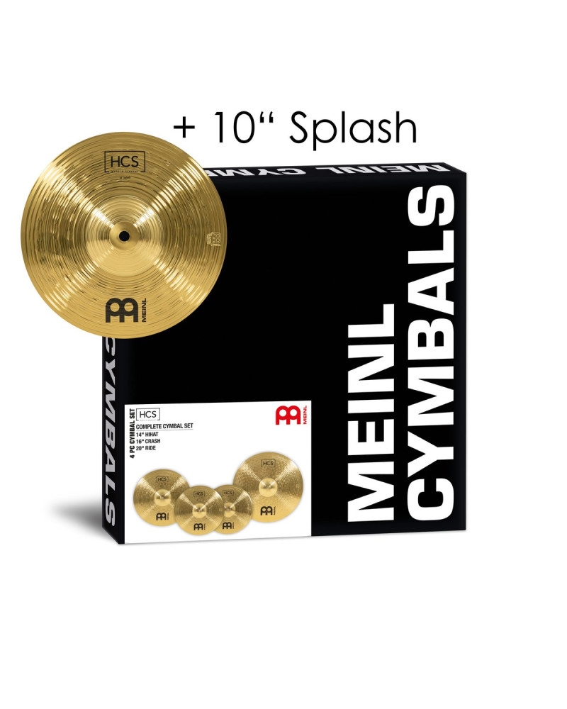 Meinl Cymbals HCS141620+10 HCS Complete Cymbal Set-Up - 14