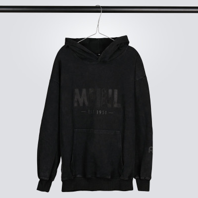 Meinl Cymbals M-HOOD-WB-S Oversized Hoodie Vintage Logo Denim Gray - Size S