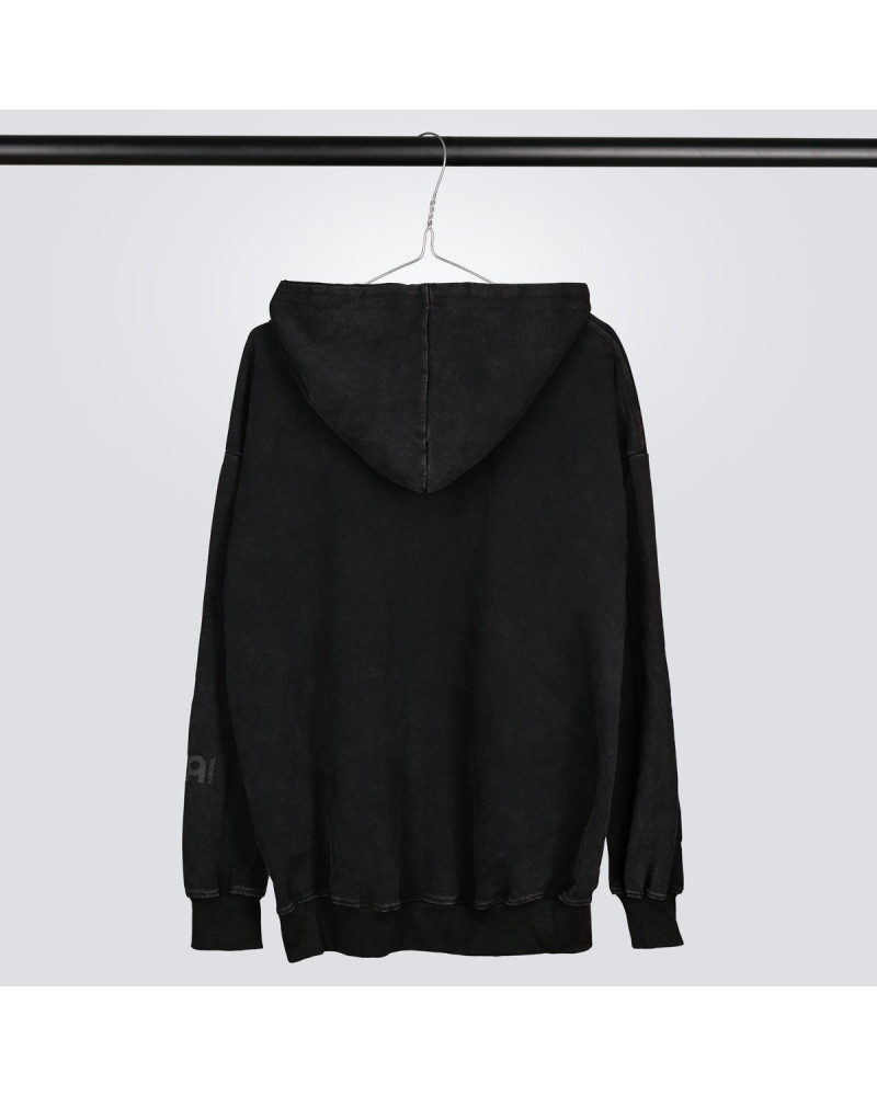 Meinl Cymbals M-HOOD-WB-XS Oversized Hoodie Vintage Logo Denim Gray - Size XS