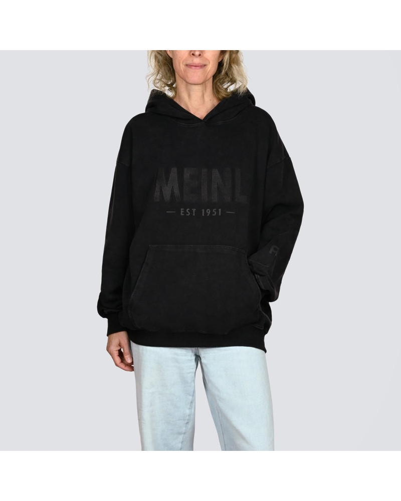 Meinl Cymbals M-HOOD-WB-XS Oversized Hoodie Vintage Logo Denim Gray - Size XS