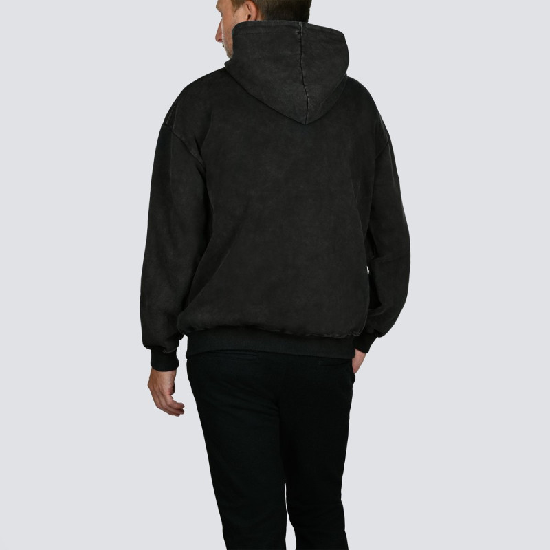 Meinl Cymbals M-HOOD-WB-XXL Oversized Hoodie Vintage Logo Denim Gray - Size XXL