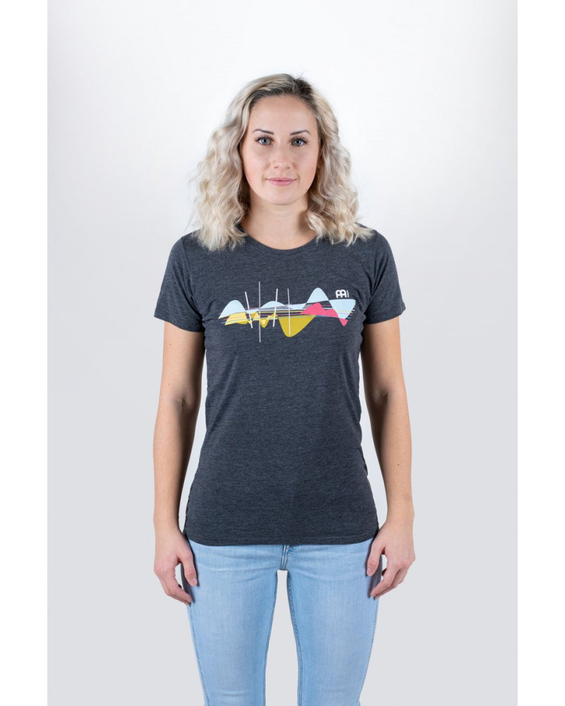Meinl Cymbals M92-GM-L-GIRL MEINL Ladies T-Shirt designed by Anika Nilles - Size L Grey