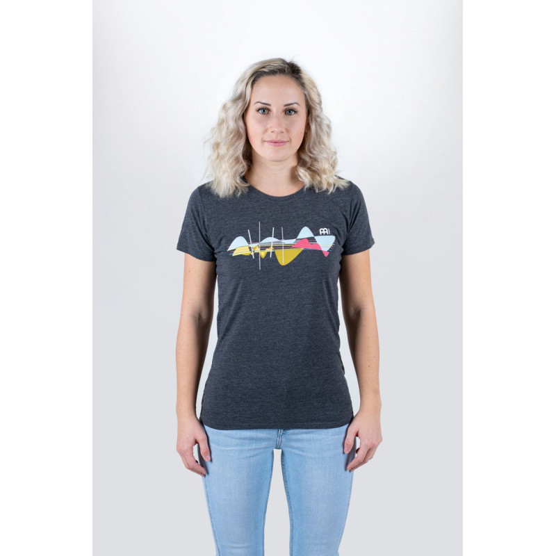 Meinl Cymbals M92-GM-L-GIRL MEINL Ladies T-Shirt designed by Anika Nilles - Size L Grey