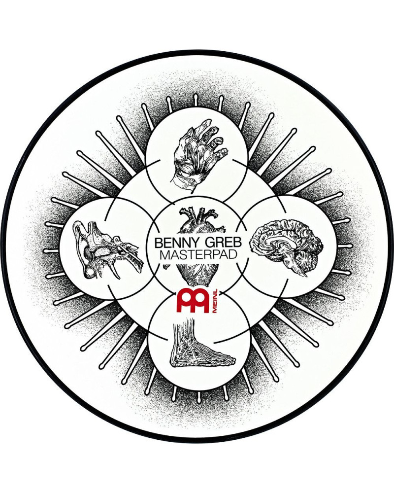Meinl Cymbals MPP-12-BG Benny Greb Signature Practice Pad - 12